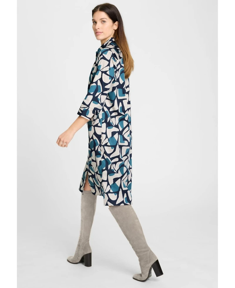Olsen Women's Modern Graphic Shirt Dress