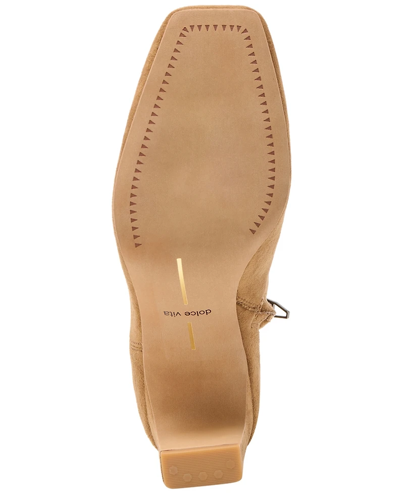 Dolce Vita Women's Roan Square-Toe Pull-On Stretch Dress Booties
