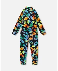Deux par Little Boys Two-Piece Thermal Underwear Set Smiley Face Toddler|Child
