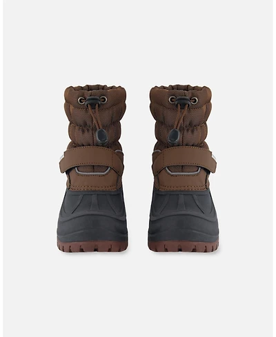 Deux par Kids Unisex Winter Boots Taupe - Toddler|Child