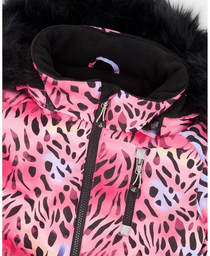 Deux par Girl One-Piece Play Snowsuit Multicolor Leopard and Zebra - Toddler|Child