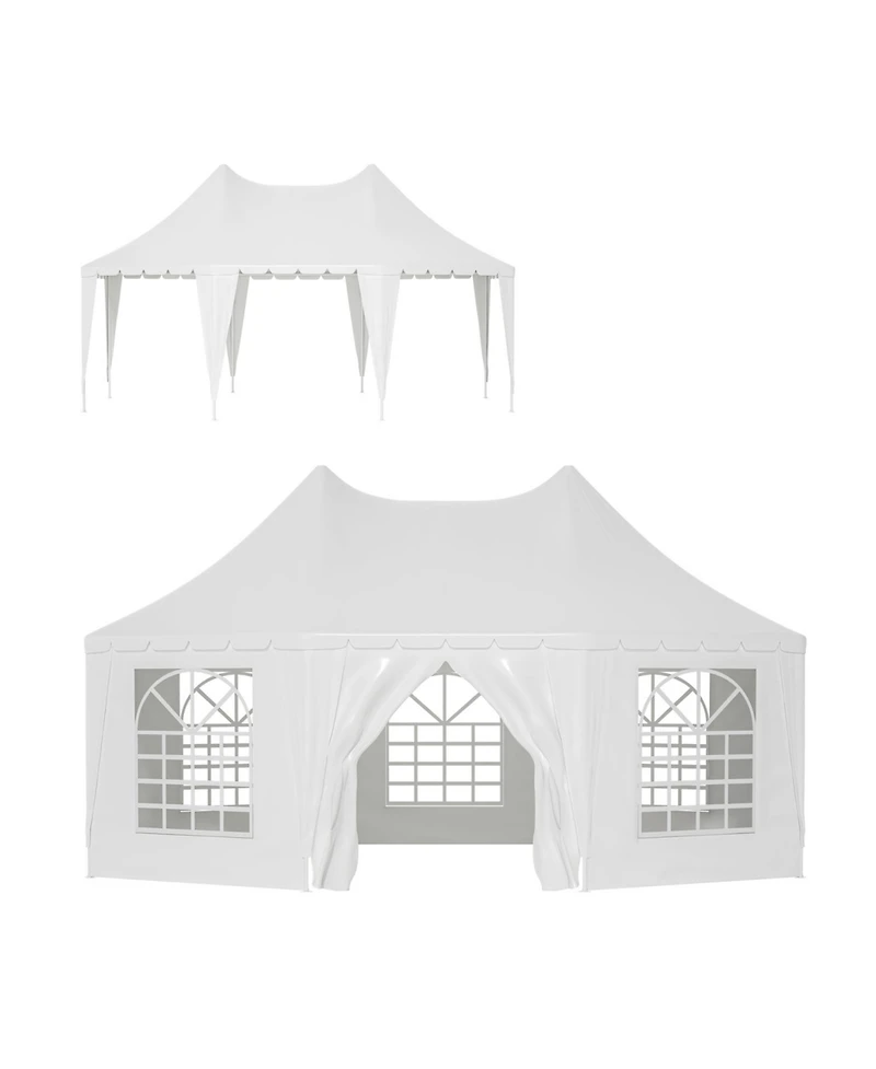 Streamdale Furniture 20x15 Party Tent Heavy Duty Waterproof White
