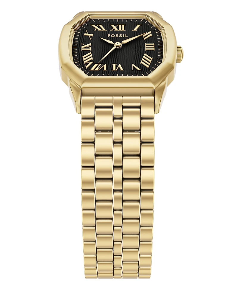 Fossil Women's Harlow Three-Hand Gold-Tone Stainless Steel Watch, 27mm
