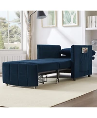 Streamdale Furniture Convertible Sleeper Sofa Bed with Adjustable Backrest