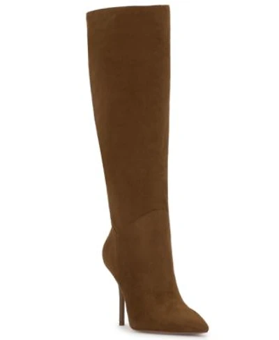 Jessica Simpson Womens Lovienn Stiletto Knee High Dress Boots Regular Wide Calf