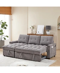 Streamdale Furniture Mh 78.75" Reclining Pull-Out Sectional Sofa