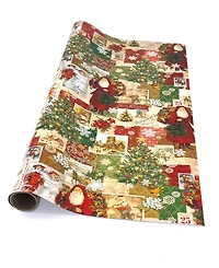 Punch Studio Christmas Victoriana Holiday Gift Wrap, 30" x 120"