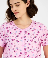 Charter Club Women's 2-Pc. Cotton Printed Cropped Pajamas Set, Created for Macy's