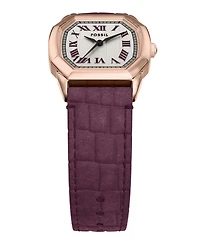 Fossil Women's Harlow Three-Hand Burgundy Croco Leather Watch, 27mm