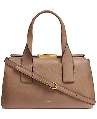 Donna Karan New York Amagansett Soft-Rolled Leather Satchel with Sculpted Magnet Closure