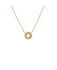 Pre-Owned Cartier Trinity Diamond Pendant Necklace 18K Tricolor Gold and Diamond
