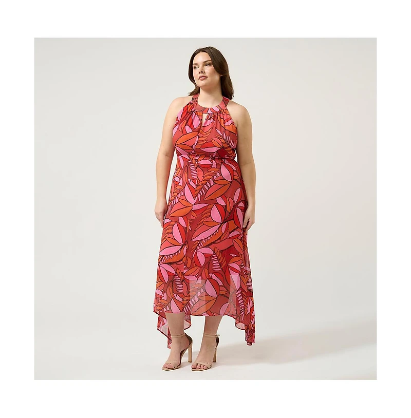 Estelle Aster Halter-Neck Dress