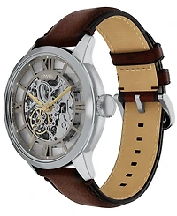 Fossil Men's Townsman Automatic Brown Leather Watch, 44mm