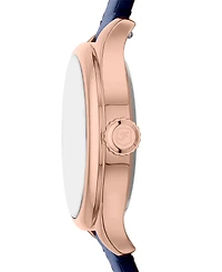 Fossil Women's Gilmore Three-Hand Navy Croco Leather Watch, 28mm