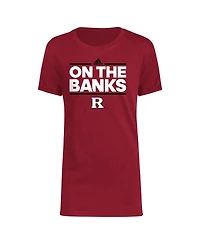 Adidas Big Boys and Girls Scarlet Rutgers Knights Basic Dassler T-Shirt
