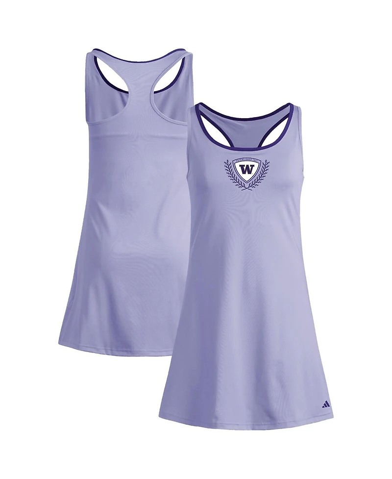 Adidas Women's Purple Washington Huskies Spring Fling Active Racerback Skort Dress