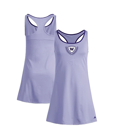Adidas Women's Purple Washington Huskies Spring Fling Active Racerback Skort Dress
