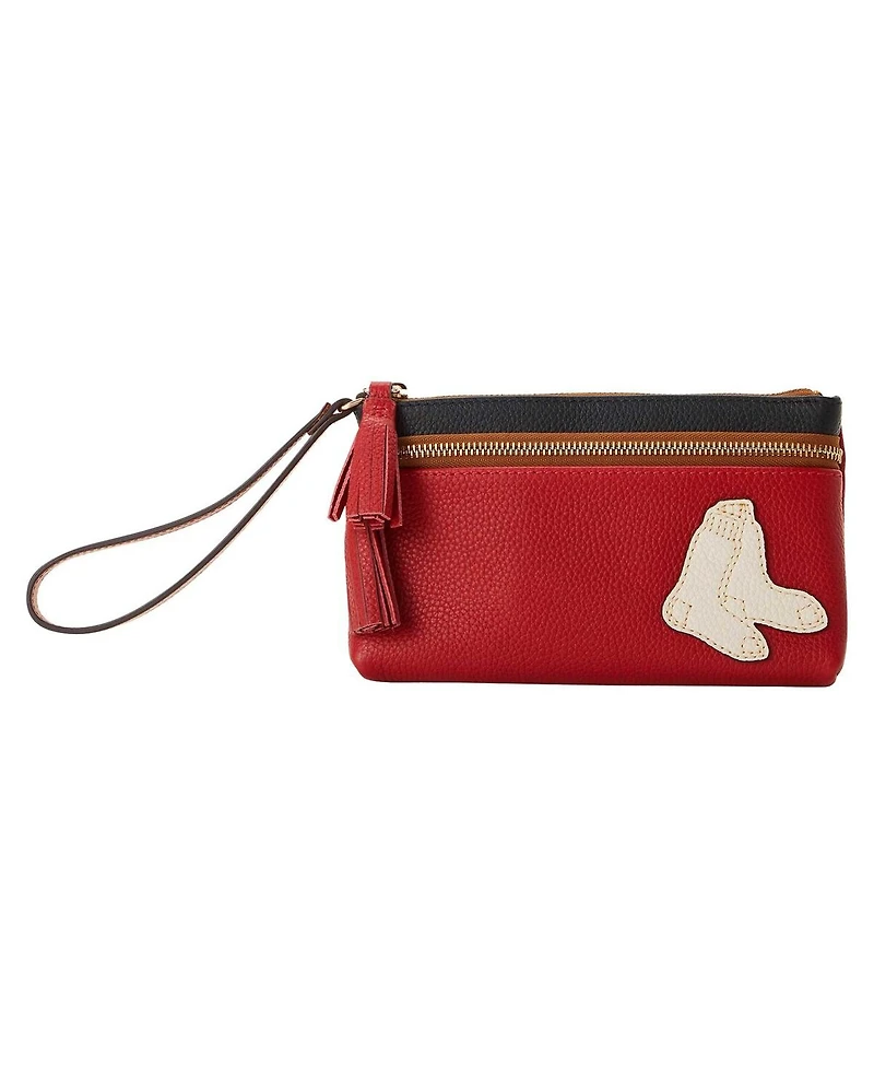 Dooney & Bourke Boston Red Sox Infield Double-Zip Wristlet