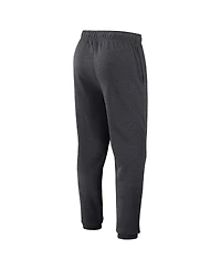 Fanatics Men's Heather Charcoal Los Angeles Dodgers Fleece Jogger Pants