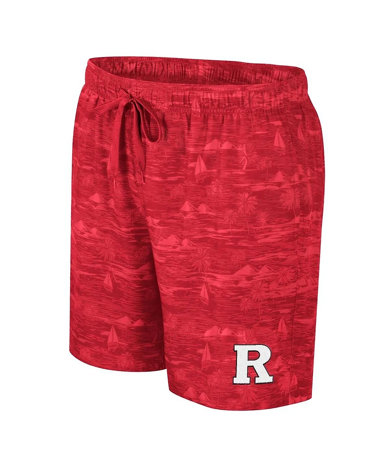 Colosseum Men's Scarlet Rutgers Scarlet Knights Ozark Swim Shorts