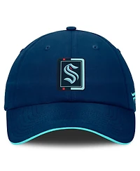 Fanatics Men's Navy/Light Blue Seattle Kraken Authentic Pro Ripstop Adjustable Hat