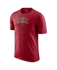 Jordan Men's and Women's Red Miami Heat Essential Cities T-Shirt