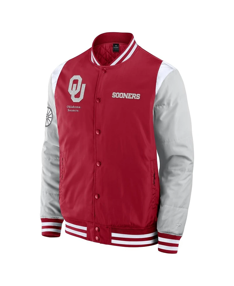 Fanatics Men's Crimson Oklahoma Sooners Elements Elite Full-Snap Jacket