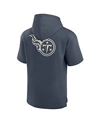 Fanatics Men's Navy Tennessee Titans Elements Future Ground Lettering Short Sleeve Pullover Hoodie