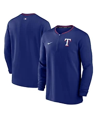 Nike Men's Royal Texas Rangers Authentic Collection Performance Half-Zip Pullover Sweatshirt