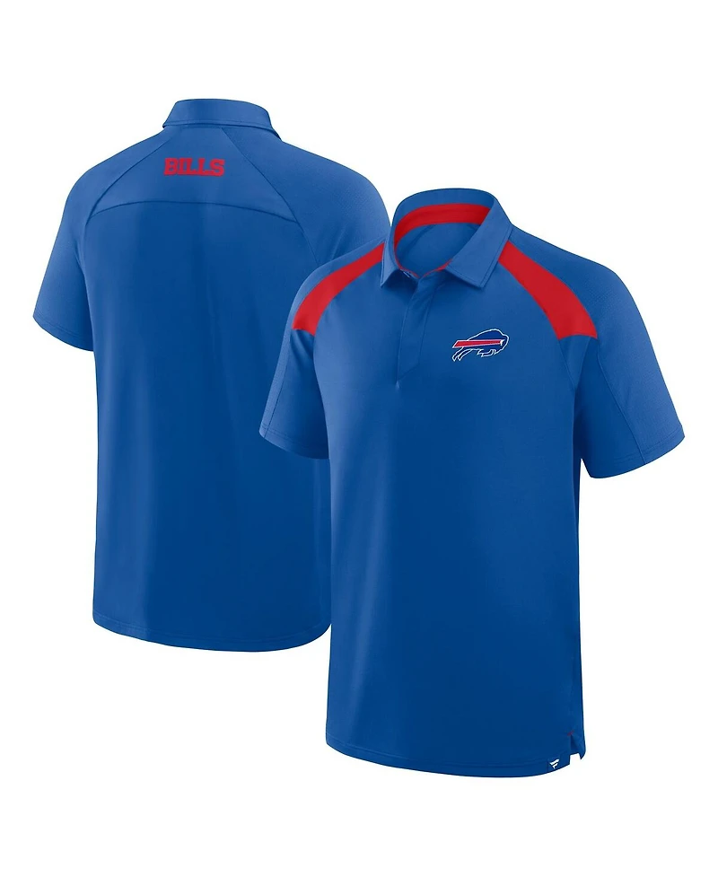 Fanatics Men's Royal Buffalo Bills Back Around Raglan Polo Shirt