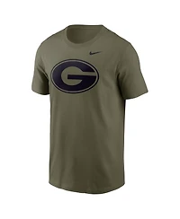 Nike Men's Olive Georgia Bulldogs Primetime Logo Performance T-Shirt