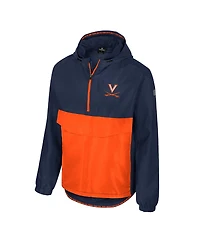 Colosseum Men's Navy Virginia Cavaliers Reloaded Anorak Half-Zip Jacket