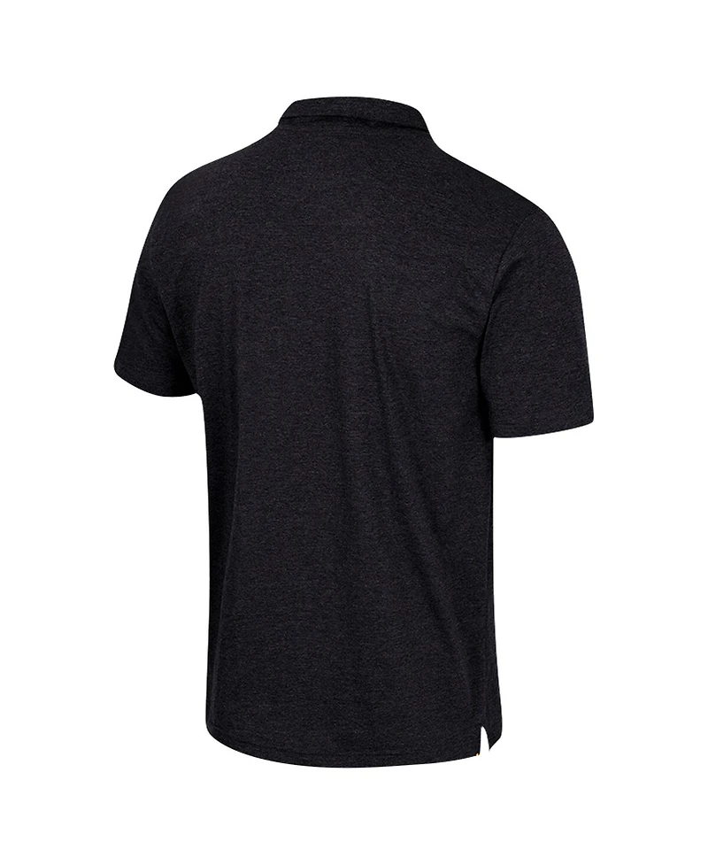 Colosseum Men's Black Appalachian State Mountaineers No Problem Polo Shirt