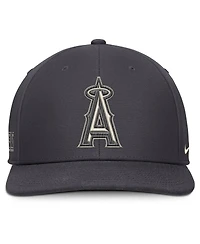Nike Men's Anthracite Los Angeles Angels Statement Pro Snapback Hat