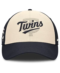 Nike Men's Navy/Natural Minnesota Twins Statement Club Performance Adjustable Hat