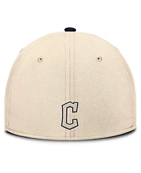 Nike Men's Natural/Navy Cleveland Guardians Statement Rise Performance Flex Hat