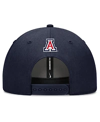 Nike Men's Navy Arizona Wildcats Slanted Primetime Rise Performance Adjustable Hat