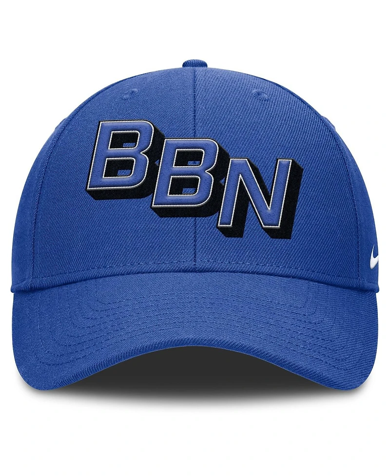 Nike Men's Royal Kentucky Wildcats Slanted Primetime Rise Performance Adjustable Hat