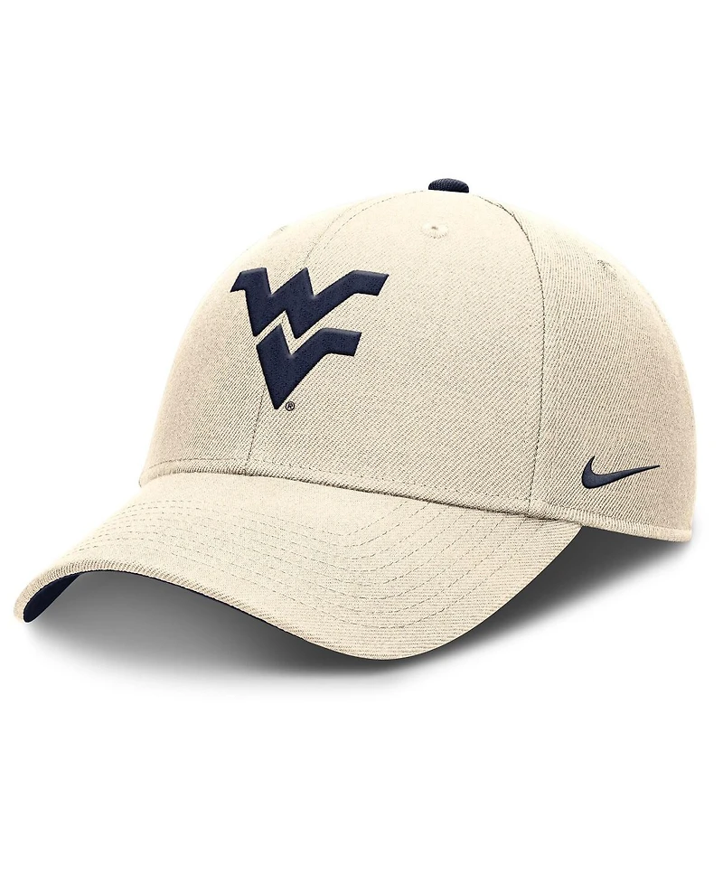 Nike Men's Natural West Virginia Mountaineers Rise Primetime Performance Trucker Adjustable Hat