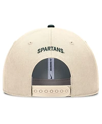 Nike Men's Natural Michigan State Spartans Rise Primetime Performance Trucker Adjustable Hat