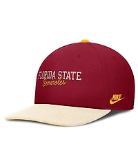Nike Men's Garnet/Cream Florida State Seminoles Pro Legacy Script Snapback Hat