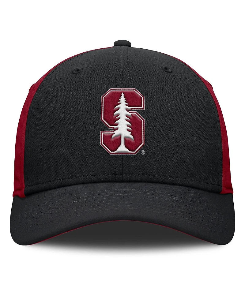 Nike Men's Black/Cardinal Stanford Cardinal 2025 Sideline Rise Local Performance Flex Hat
