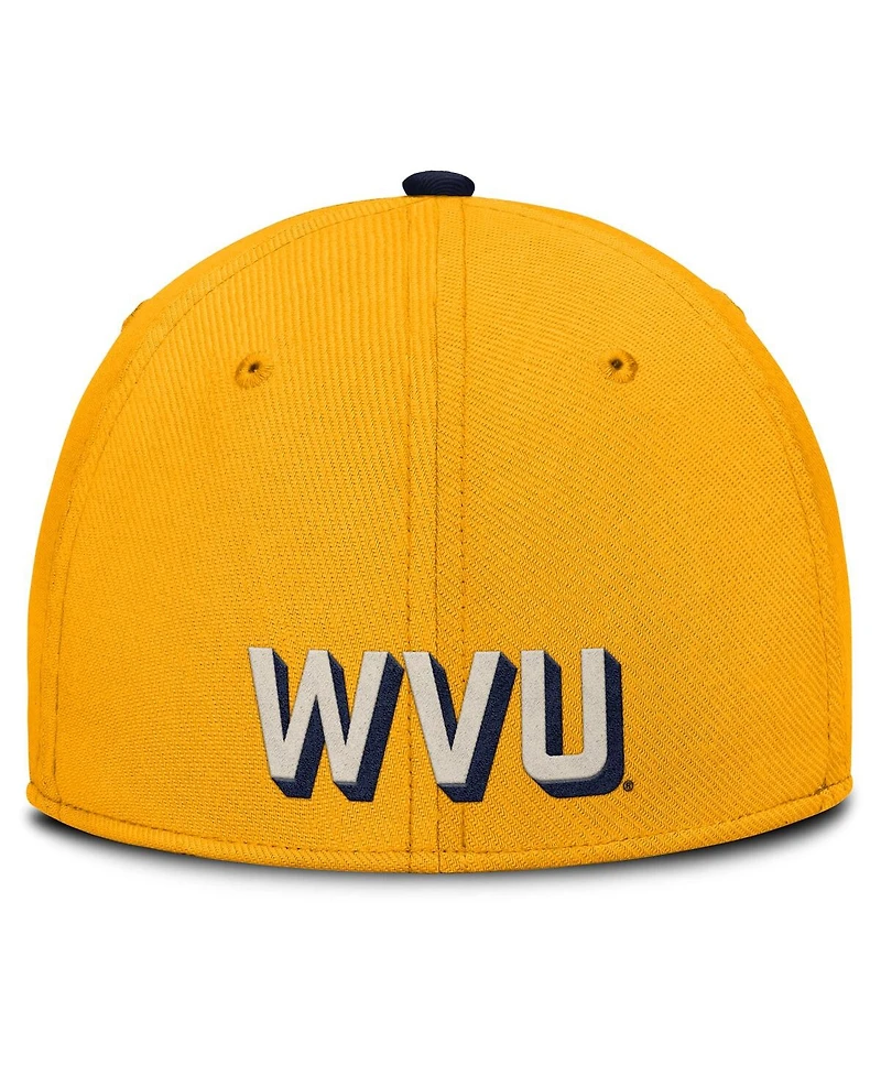 Nike Men's Gold West Virginia Mountaineers Legacy Rise Performance Flex Hat