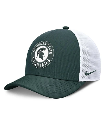 Nike Men's Green/White Michigan State Spartans Rise Primetime Performance Trucker Adjustable Hat
