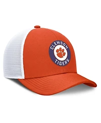 Nike Men's Orange/White Clemson Tigers Rise Primetime Performance Trucker Adjustable Hat