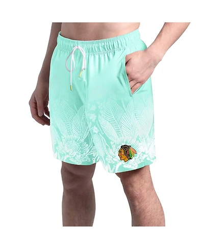Margaritaville Men's Mint Chicago Blackhawks Lagoon Fiesta Swim Shorts