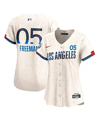 Nike Women's Freddie Freeman Cream Los Angeles Dodgers City Connect Limited Jersey