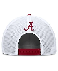 Nike Men's Crimson/White Alabama Crimson Tide 2025 On-Field Rise Patch Trucker Adjustable Hat