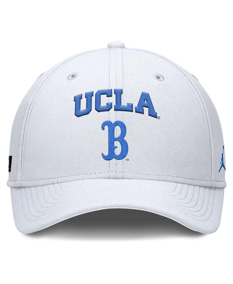 Jordan Men's White Ucla Bruins 2025 On-Field Rise Performance Flex Hat