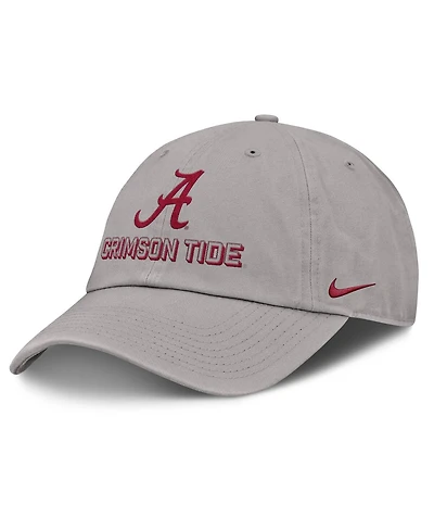 Nike Men's Gray Alabama Crimson Tide 2025 On-Field Club Adjustable Hat